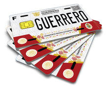 Load image into Gallery viewer, Guerrero Credit Card Skin Cover Vinyl Stickers (4 Pack) - GRO Mexican Decal
