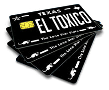 Load image into Gallery viewer, El Toxico Credit Card Skin Cover Vinyl Stickers (4 Pack) -Texas Sticker El Toxico
