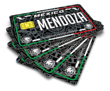Load image into Gallery viewer, Mendoza Credit Card Skin Cover Vinyl Stickers (4 Pack) -Mexican Decal Mexico Car Plate adhesive Mendoza
