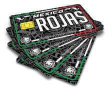 Load image into Gallery viewer, Rojas Credit Card Skin Cover Vinyl Stickers (4 Pack) -Mexican Decal Mexico Car Plate adhesive Rojas
