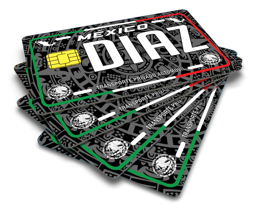 Doaz Graphics Diaz Credit Card Skin Cover Vinyl Stickers (4 Pack) -Mexican Decal Mex ...
