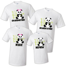 Load image into Gallery viewer, Family Matching Panda Birthday Party T-shirts Shirt Celebration Reunion Kids Boy
