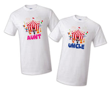 Load image into Gallery viewer, Circus Family Birthday Shirts, Birthday Boy Birthday Tee Shirt Carnival Bodysuit
