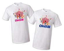 Load image into Gallery viewer, Circus Family Birthday Shirts, Birthday Boy Birthday Tee Shirt Carnival Bodysuit
