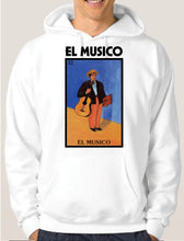 Load image into Gallery viewer, El Musico HOODIE Loteria Hoodie/Mexican Bingo Short Sleeve Gift, Celebration Lottery
