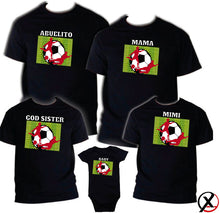 Load image into Gallery viewer, Soccer T shirt Family Birthday Matching Party Celebration Kid Mommy Futbol Sport
