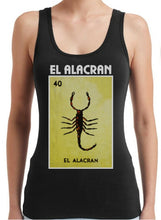 Load image into Gallery viewer, El Alacran HOODIE / TANK TOP / VNECK Loteria Tee Shirt Mexican Bingo Funny Polaca Lottery Game
