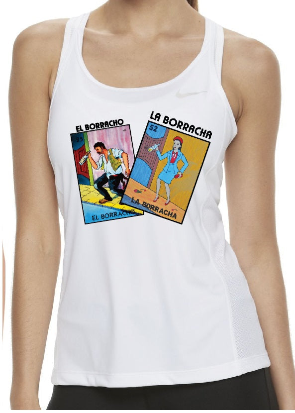 El Borracho y La Borracha HOODIE / TANK TOP / VNECK Loteria Tee Shirts Mexican Bingo Drunk Funny