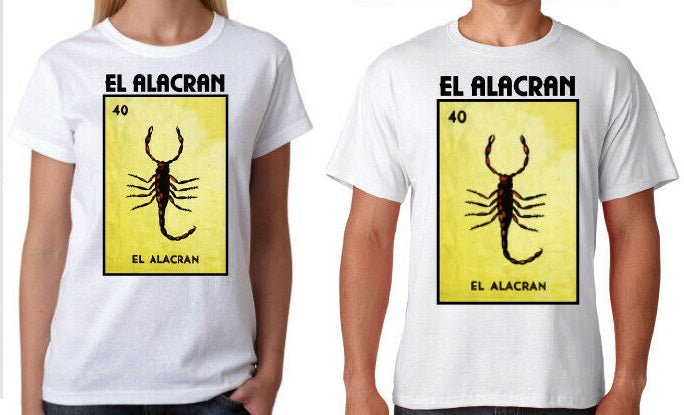 El Alacran TSHIRT / RAGLAN Loteria Tee Shirt Mexican Bingo Funny Polaca Lottery Game