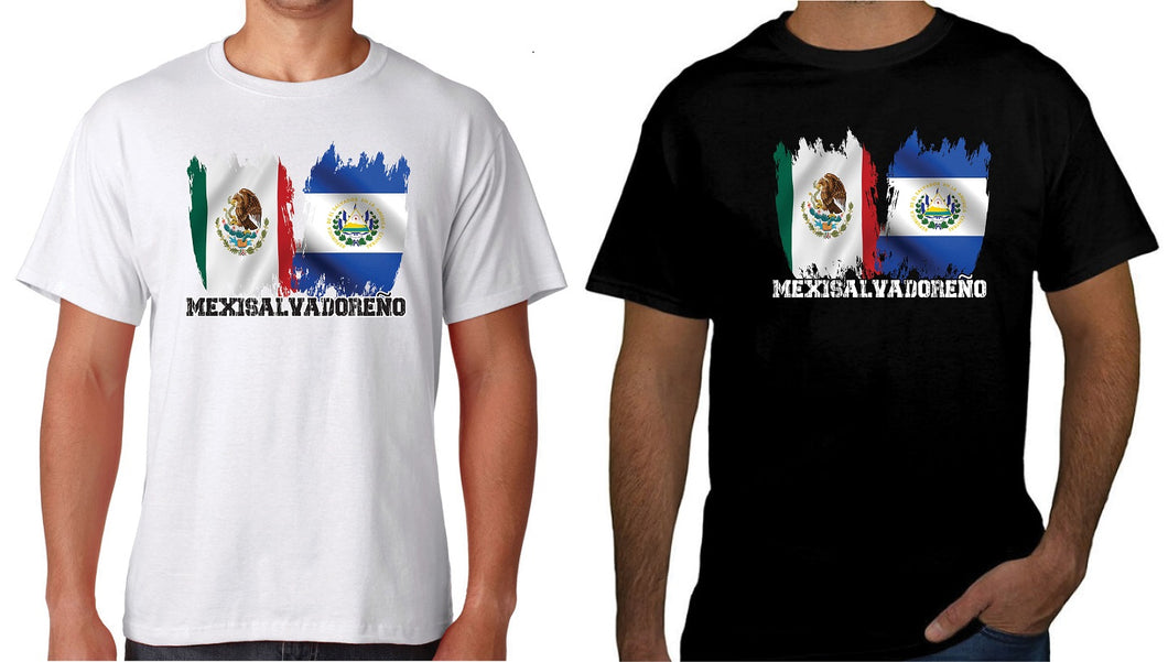 Mexisalvadoreno t-shirt Mexican T Shirt Salvadorian tee, Gift Celebration Tee