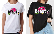 Load image into Gallery viewer, Beauty &amp; Little T shirt Mother Daughter Outfits Couple Matching Love Outfit Tees
