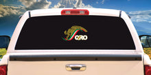 Load image into Gallery viewer, Mexican Eagle Decal escudo car window vinyl sticker Gobierno Mex. Queretaro QRO Estado Mexican Flag Trokiando Trokitas trucking decals
