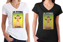 Load image into Gallery viewer, La Fitness V-Neck Loteria Tee Shirt Mexican Bingo Funny woman Lottery Game
