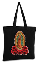 Load image into Gallery viewer, Lady of Guadalupe Tote Bag Virgin Mary Reusable Tote Bag Virgen de Guadalupe
