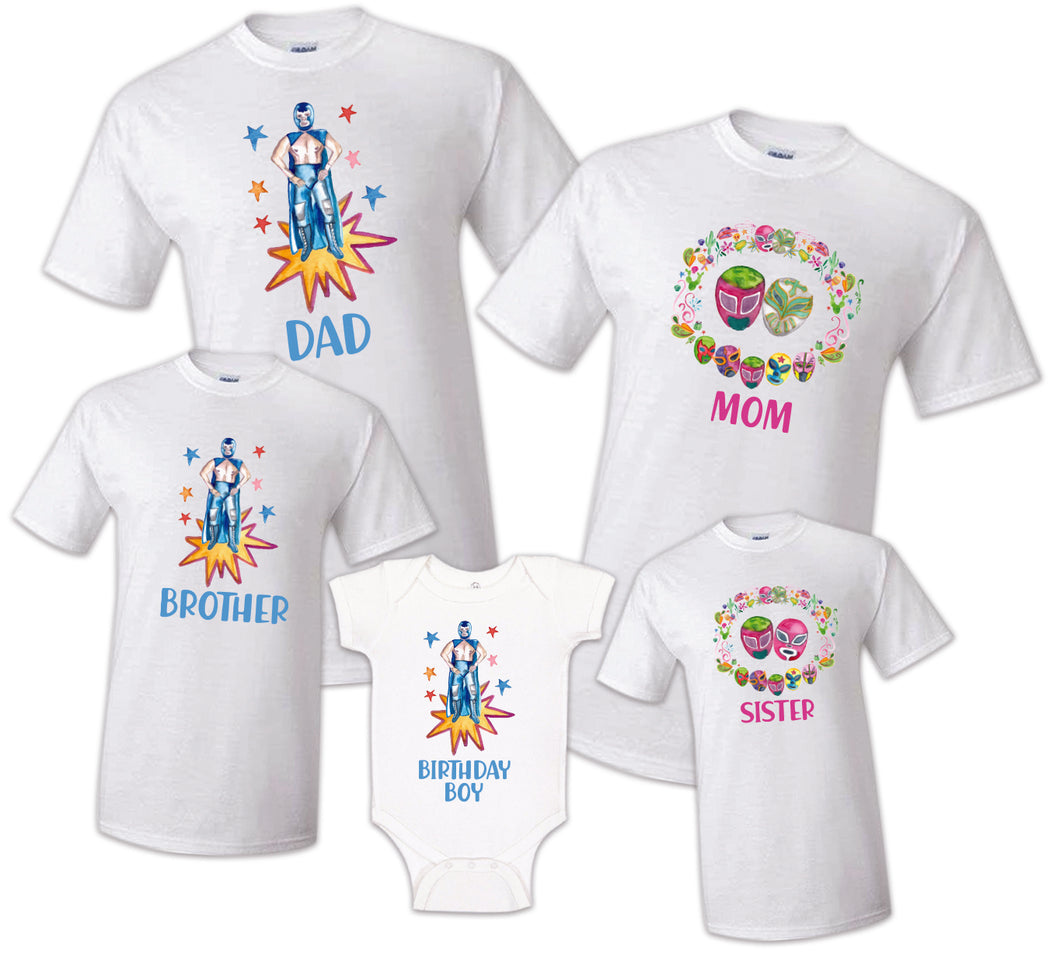 Wrestling Birthday Shirts Matching Family First birthday outfit/ Sport tee