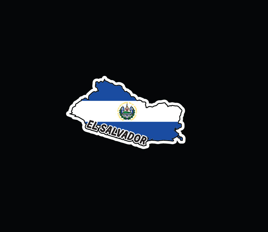 Def Salv Sticker El Salvador Decal Salvadorian flag Decal Car Window Vinyl Sticker Salv ...