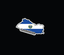 Load image into Gallery viewer, El Salvador Decal Salvadorian flag Decal Car Window Vinyl Sticker Salvaadorian
