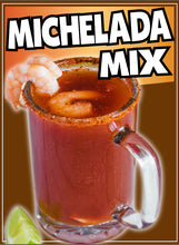 Load image into Gallery viewer, Michelada Mix Decal Window Sticker Mexican Food Truck Concession Vinyl Restaurant Mexican Food Image Sticker Beer Mix
