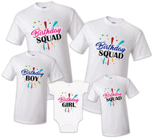 Load image into Gallery viewer, Birthday Squad Matching T-shirts Party Family Kid Reunion goals
