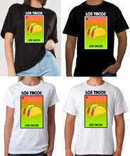Load image into Gallery viewer, Los Tacos T shirt / Raglan Loteria Tee Shirt Mexican Bingo Funny Polaca Lottery Game Food
