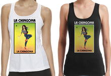 Load image into Gallery viewer, La Chingona Tank Top Loteria Tee Shirt Mexican Bingo Funny woman Lottery Game
