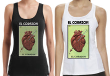 Load image into Gallery viewer, El Corazon Hoodie / V-Neck / Tank Top Loteria Shirt Mexican Bingo Funny Polaca Lottery Game heart

