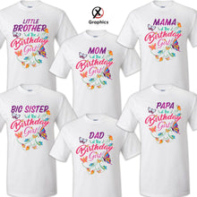 Load image into Gallery viewer, Butterfly Family T-shirt Birthday Matching Party Celebration Reunion Tee Mom
