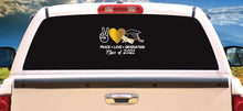 Load image into Gallery viewer, Peace Love Graduation Class of 2021 Decal Window Vinyl Sticker Decal Vehicle Car Trucking Sticker Trokas Truck Window Laptop vinyl
