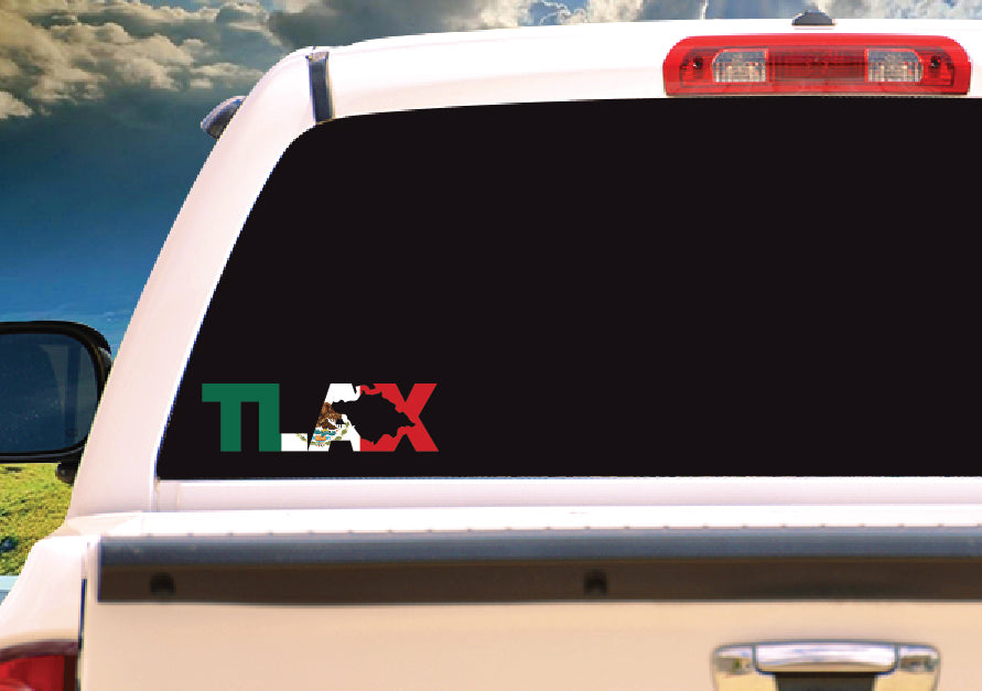 Hidalgo Letters Vinyl Decal – Mexican Flag Theme, Car Window Or Laptop (White)