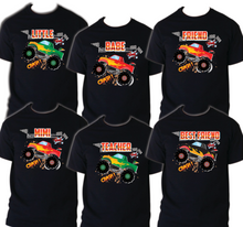 Load image into Gallery viewer, Monster TrucK Family T-shirt Birthday Matching Party Celebration Reunion Jam
