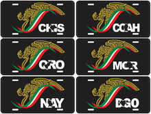 Load image into Gallery viewer, Mexican Logo Car Plate aluminum License Plate Gobierno de Mexico logo Plate
