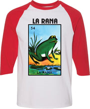 Load image into Gallery viewer, La Rana T-shirt / Raglan / Hoodie Loteria Mexican Bingo Funny Polaca Lottery Game shirt
