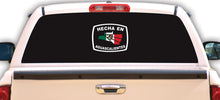 Load image into Gallery viewer, Hecha en Aguascalientes letters Decal Car Window Laptop Flag Vinyl Sticker Mexico AGS Mexican Sticker, Trucking, Trokiando Trucks decal Mex
