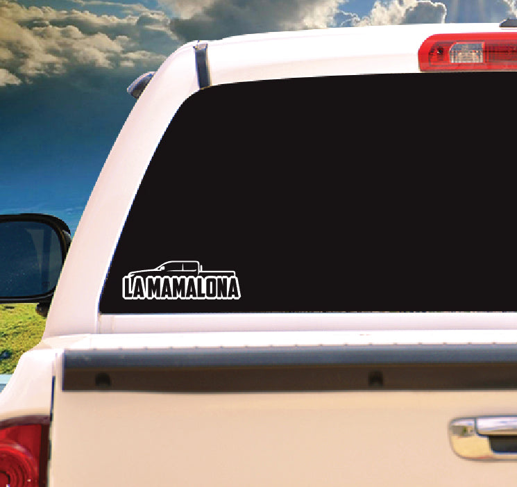 La Mamalona Decal Car Window Laptop Vinyl Sticker Trokiando Trucks Vehicle Decal Trucks vehicle Mexican Flag puro Cuh