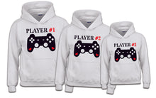 Load image into Gallery viewer, Player 1 Player 2 Matching TSHIRTS / HOODIE, Family Funny couple T-shirt Wedding
