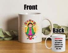 Load image into Gallery viewer, Lady of Guadalupe Mugs Hot Drink Cup 11oz Mug Coffee drink mug Virgin Mary
