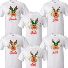 Load image into Gallery viewer, Reindeer Shirts Matching Pajamas, Deer Matching Shirt, Matching Xmas, Reindeer Outfit, Christmas Matching Tees, Family Matching Reno Tee
