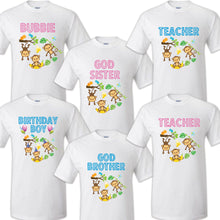 Load image into Gallery viewer, Monkey Birthday T Shirt Family matching celebration reunion party tee Gorilla
