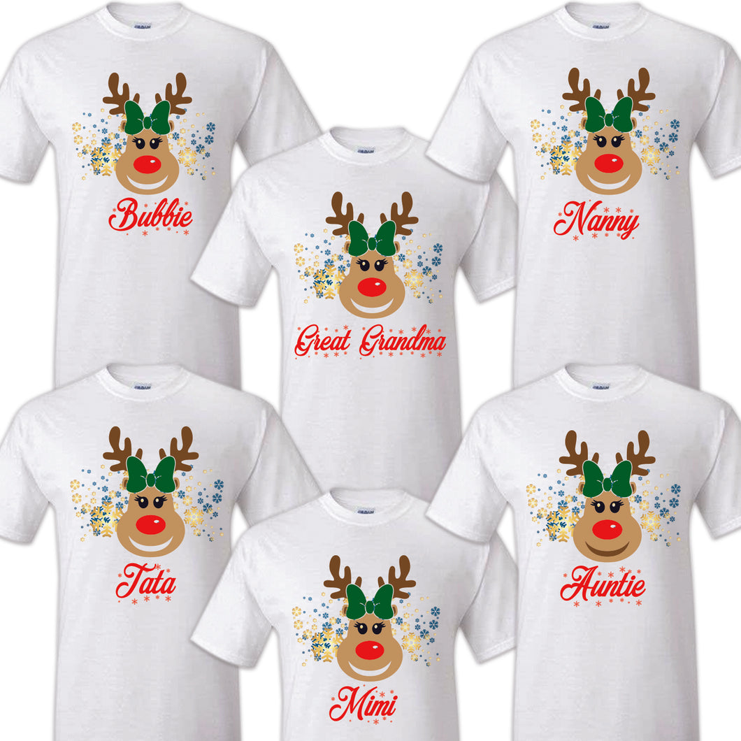 Reindeer Shirts Matching Pajamas, Deer Matching Shirt, Matching Xmas, Reindeer Outfit, Christmas Matching Tees, Family Matching Reno Tee