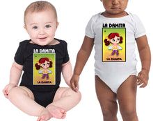 Load image into Gallery viewer, La Damita Loteria Mexican Bingo Short Sleeve Shirt Little Lady Dama Kid
