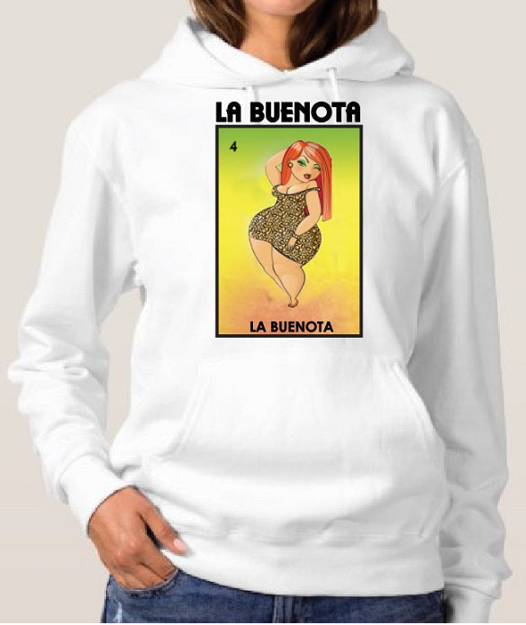 La Buenota Loteria Hoodie Mexican Bingo Long Sleeve Sweater Women'