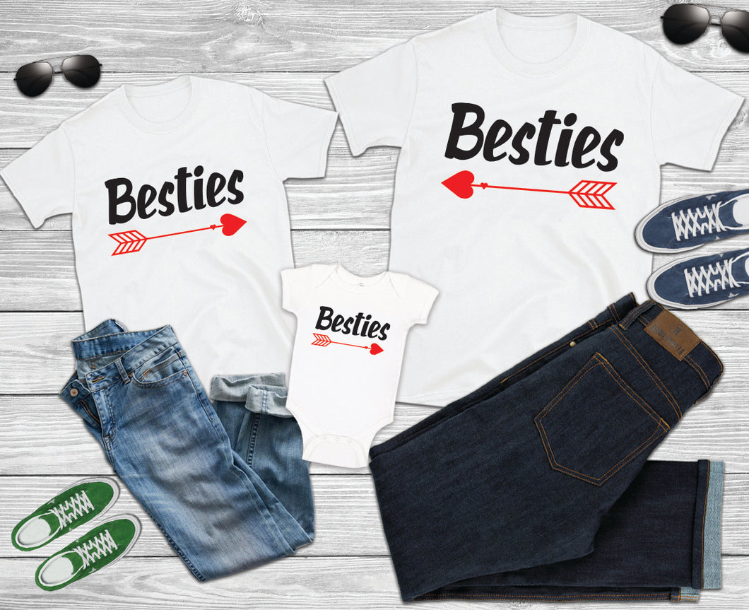 Besties TSHIRT / HOODIE Mother Daughter Outfits new baby Couple Matching Love Outfit