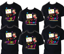 Load image into Gallery viewer, Art Painting Family Matching Birthday T-shirts Shirt Celebration kids Coloring
