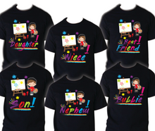 Load image into Gallery viewer, Art Painting Family Matching Birthday T-shirts Shirt Celebration kids Coloring
