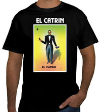 Load image into Gallery viewer, El Catrin Loteria Mexican Bingo T Shirt Short Sleeve, Gift Celebration Black &amp; White Hippie Tee Lottery Game Funny Tee
