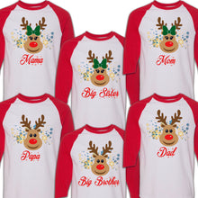 Load image into Gallery viewer, Reindeer Shirts Matching Pajamas, Deer Matching Shirt, Matching Xmas, Reindeer Outfit, Christmas Matching Tees, Family Matching Reno Tee

