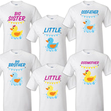 Load image into Gallery viewer, Ducky Family Matching Birthday Party T-shirts Celebration Reunion Yellow duck
