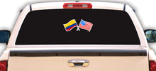 Load image into Gallery viewer, Colombian USA Unity Flags Decal Car Window Laptop Vinyl Sticker Latina Brown
