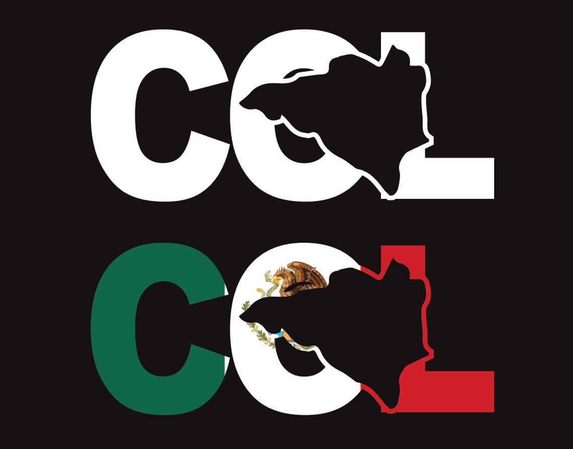 Colima letters Decal Car Window Laptop Map Vinyl Sticker Estado COL Me ...