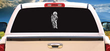 Load image into Gallery viewer, St Jude Decal Sticker Car Decal Window Laptop San Judas Saint Santo Catholic Religion Truck Vehicle Sticker faith god Jesus White
